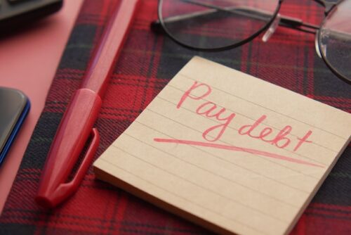 reminder to pay debt