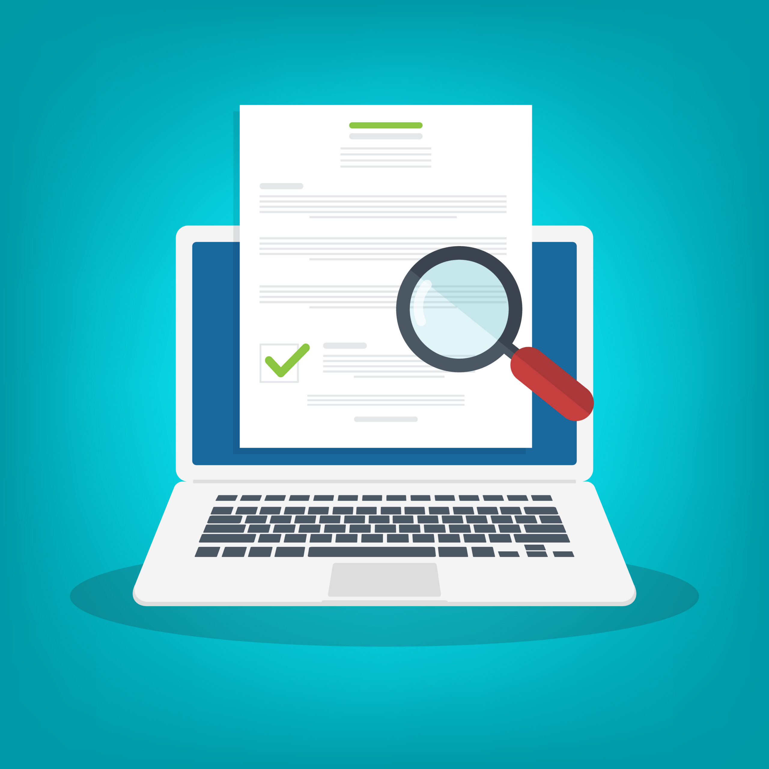Online digital document inspection or assessment evaluation